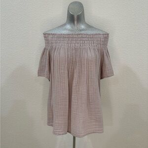 Michael Stars Mauve Off-Shoulder Blouse